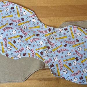 Baseball Themed Baby Burp Cloth